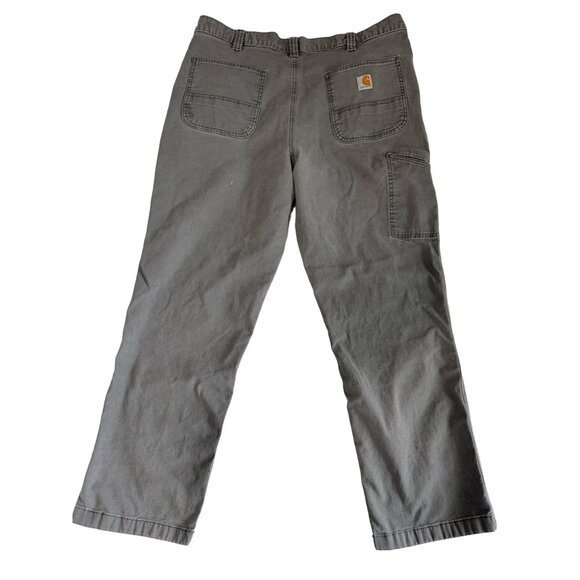 Carhartt Pants Mens 40 x 32 Gray Relaxed Fit Canvas Flex Stretch 102291-039 - Picture 2 of 7